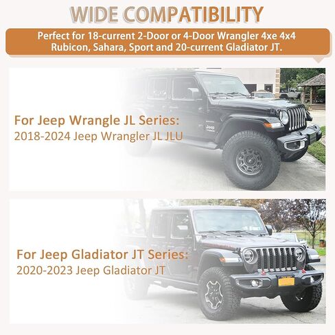 دعامة هوائي جانبية للسائق لحامل راديو CB/GMRS/HAM، متوافق مع Jeep Wrangler JL/JLU & Gladiator JT، Unlimited Sport، Sahara، Rubicon، 4xe (2018-2024) in Kuwait