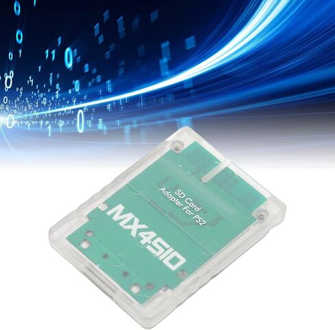 محول قارئ بطاقات MX4SIO SIO2SD TF لبطاقة الذاكرة، محول TF، محول بطاقة الذاكرة، قارئ بطاقة ذاكرة بديل ثابت مصنوع يدويًا لـ (أبيض) in Kuwait