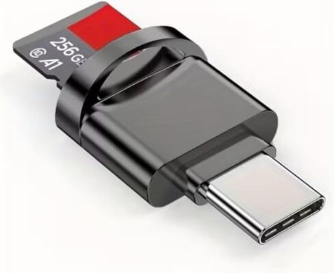 قارئ بطاقات TF وSD متعدد الوظائف - محول USB-C ومحول USB - أزرق - متوافق مع أجهزة الكمبيوتر المحمولة، ماك بوك، سامسونج جالاكسي، سلسلة 15 برو ماكس in Kuwait