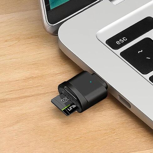 قارئ بطاقات TF وSD متعدد الوظائف - محول USB-C ومحول USB - أزرق - متوافق مع أجهزة الكمبيوتر المحمولة، ماك بوك، سامسونج جالاكسي، سلسلة 15 برو ماكس in Kuwait