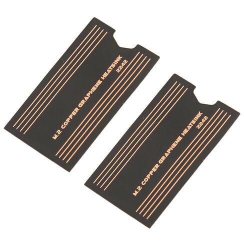Diyeeni 2242 SSD Thermal Pad M.2 Brass Graphene Heatsink for Laptop Gaming with 2pcs 0.15mm Thin Cooling Pads in Kuwait