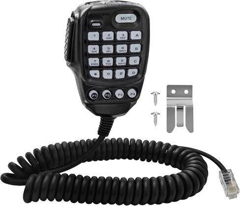 ميكروفون سيارة محمول بمكبر صوت SSM-85D مع لوحة مفاتيح DTMF وكابل معزز مناسب لـ YAESU FTM-300DR FTM-200DE FTM-200DR FTM-300DE جهاز لاسلكي in Kuwait