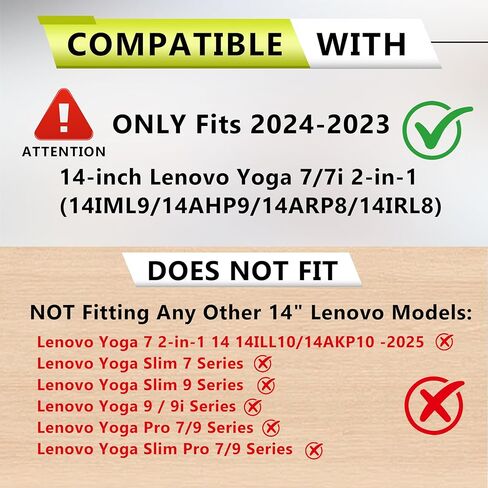 2 Pack Anti Blue Light Screen Protector for Lenovo Yoga 7 / 7i 14 Inch 2-in-1 Touchscreen Laptop (14IML9/14AHP9/14ARP8/14IRL8), Anti Glare Anti Fingerprint Matte Shield with HD Clarity in Kuwait