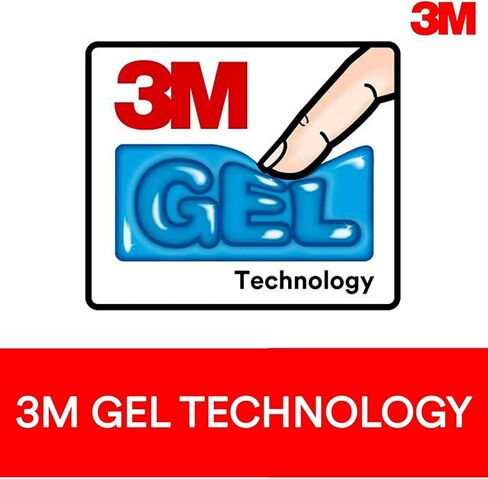 مسند معصم جل 3M WR309LE للوحة المفاتيح، جلدي، أسود in Kuwait