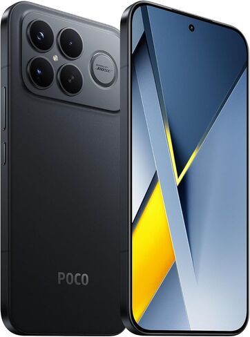 XIAOMI Poco F8 Ultra 5G Ai (متوافق مع Tmobile Mint Tello & Global) (256 جيجابايت + 12 جيجابايت) Ai 2K 6.9 بوصة Bose Sound 50MP Gamers Phone NFC ثنائي الشريحة غير مقفل موديل 2510DPC44G (أسود) in Kuwait