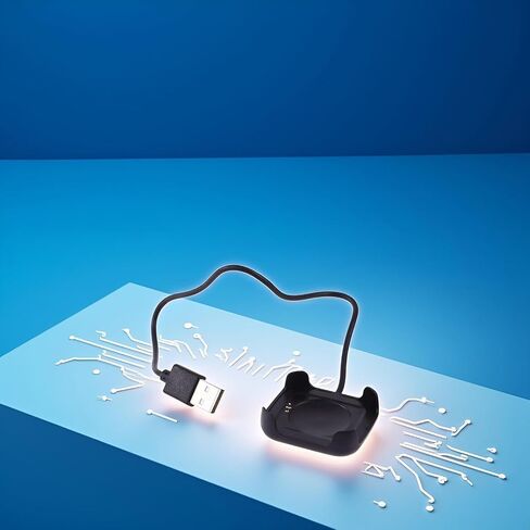 كابل شحن مغناطيسي للساعة الذكية HW22، قاعدة شحن USB، كابل أسود 30 سم، كابلات الساعة الذكية in Kuwait