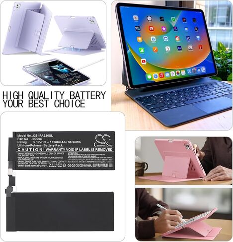 بطارية لـ A2925، A2926، A3007، iPad Pro 13 2024، iPad Pro 13 M4 WiFi PN: 0099S، 661-43535 10200/38.96Wh in Kuwait
