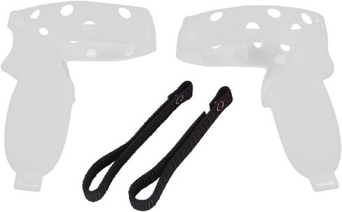 Silicone VR Handle Protective Cover Soft Non-Slip Adjustable Knuckle Strap for Oculus Quest 2 Controller Protection Case(Red) in Saudi Arabia