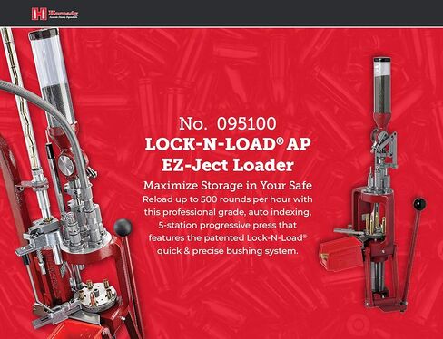 Hornady Lock-N-Load AP Press Loader – Ammunition Reloading Press with Quick Change Lock-N-Load Bushing System, EZ-JECT System and Powder Measure – Enjoy Fast and Reliable Reloading – Item 095100 in Kuwait
