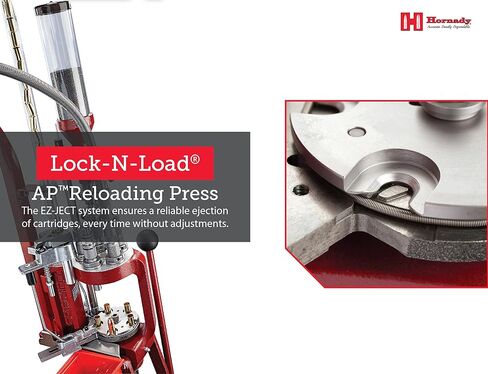 Hornady Lock-N-Load AP Press Loader – Ammunition Reloading Press with Quick Change Lock-N-Load Bushing System, EZ-JECT System and Powder Measure – Enjoy Fast and Reliable Reloading – Item 095100 in Kuwait