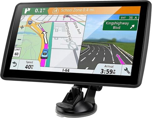 GPS Navigator for Car Truck RV, 2026 Latest Maps, 7-inch Touch Screen with Voice Guidance, Speed Limit & Red Light Camera Alerts in Kuwait