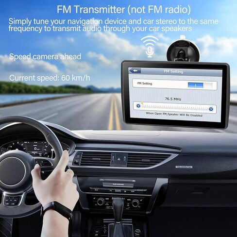 GPS Navigator for Car Truck RV, 2026 Latest Maps, 7-inch Touch Screen with Voice Guidance, Speed Limit & Red Light Camera Alerts in Kuwait