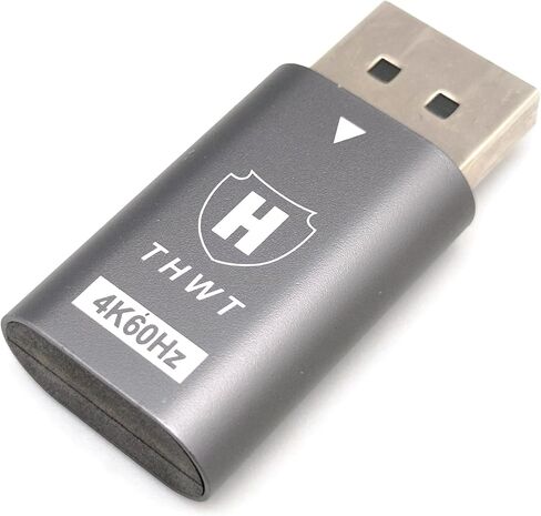 4K60 Displayport 1.2 EDID محاكي بدون رأس (الطراز: DP4K-E)، يدعم محاكاة EDID، 3840x2160@60 هرتز، إعداد مسبق EDID، التوصيل والتشغيل لسطح المكتب البعيد وإدارة الخادم بدون رأس in Kuwait