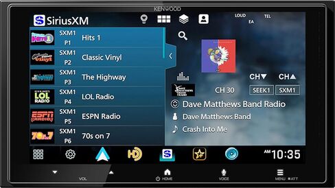 KENWOOD DMX8710S Digital Multimedia Receiver, 6.92" Capacitive Touchscreen, Wireless Apple CarPlay & Android Auto, Bluetooth 5.3, SiriusXM Ready, High-Res Audio, Dual Camera Inputs in Kuwait
