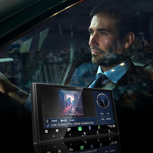 KENWOOD DMX8710S Digital Multimedia Receiver, 6.92" Capacitive Touchscreen, Wireless Apple CarPlay & Android Auto, Bluetooth 5.3, SiriusXM Ready, High-Res Audio, Dual Camera Inputs in Kuwait