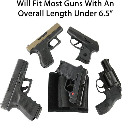 Ultimate Ankle Holster by ComfortTac, Compatible with Glock 42, 43, 36, 26, Smith and Wesson Bodyguard .380.38, Ruger LCP, LC9, Sig Sauer, and Similar Guns in Kuwait