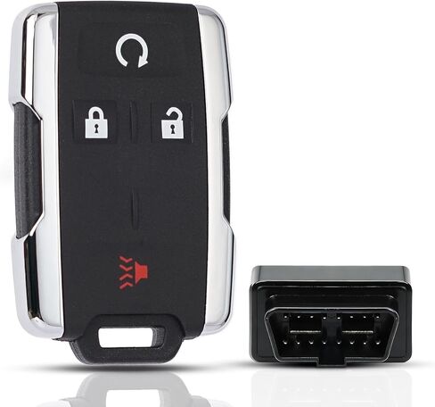 MechanMagic DIY Key Fob استبدال كيت يناسب شيفروليه سيلفرادو جي إم سي سييرا 2014-2018 جي ​​إم سي كانيون شيفروليه كولورادو 2015 2016 2017 2018 دخول بدون مفتاح التحكم عن بعد M3N-32337100 22881480 315MHZ in Kuwait