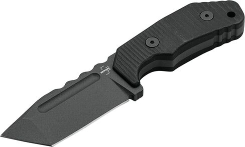 Böker Plus Little Dvalin Tanto - سكين EDC صغير وثابت بمقبض G10 - شفرة D2 - مع غمد Kydex in Kuwait