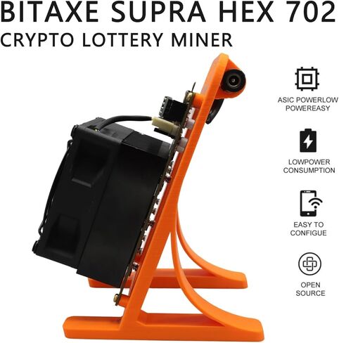 Bitaxe Supra Hex 702 Bitcoin Miner – 4.2TH/s Hash Rate, 2.4G WiFi, 90W Power, BM1368 ASIC Chip, Powerful Open-Source Solo BTC & BCH Mining Machine, Gamma 601 Upgrade in Kuwait