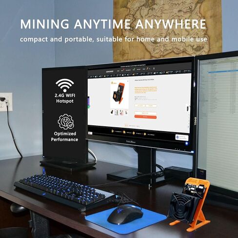 Bitaxe Supra Hex 702 Bitcoin Miner – 4.2TH/s Hash Rate, 2.4G WiFi, 90W Power, BM1368 ASIC Chip, Powerful Open-Source Solo BTC & BCH Mining Machine, Gamma 601 Upgrade in Kuwait