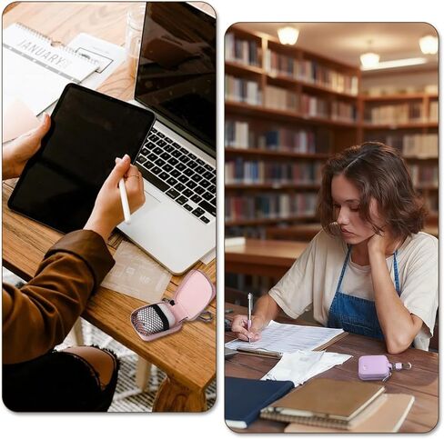 قطعتان من حافظة سماعات الأذن مع سلسلة مفاتيح محمولة من جلد البولي يوريثان وحقيبة تخزين لسماعات الرأس ومنظم سماعات الأذن السلكية واللاسلكية وسماعات الأذن ورقائق كاميرا بطاقة الذاكرة SD (أرجواني + وردي) in Kuwait