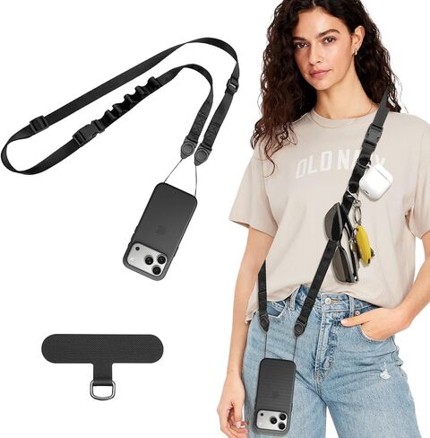 TiMOVO Universal Phone Lanyard Crossbody, Detachable Neck Lanyard, Adjustable Shoulder Strap with Quick Release Buckle in Kuwait