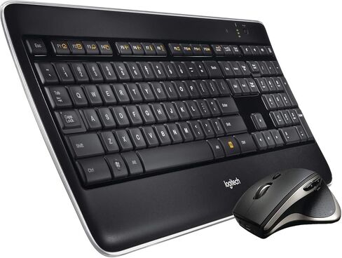 لوجيتك مجموعة الأداء اللاسلكي MX800، لوحة مفاتيح بإضاءة خلفية، ماوس USB لاسلكي للكمبيوتر الشخصي in Kuwait
