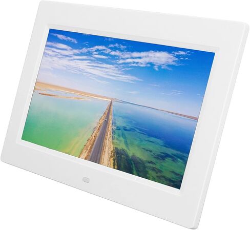 إطار صور رقمي مقاس 10 بوصة من SUNGOOYUE، إطار صورة إلكتروني LCD مع عرض شرائح تلقائي USB وبطاقة SD تدعم تشغيل فيديو MP3، وجهاز تحكم عن بعد مدمج في مكبرات الصوت، لديكور المنزل والمكتب (قابس الولايات المتحدة) in Kuwait