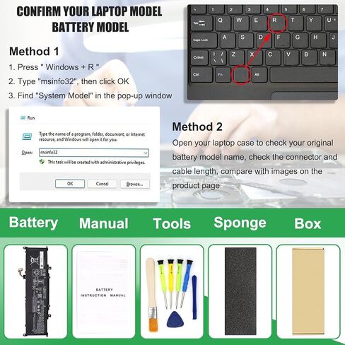 استبدال بطارية الكمبيوتر المحمول RX03XL لجهاز HP EliteBook 640 G11 645 G11 630 G11 660 G11 ProBook 440 G11 445 G11 460 G11 465 G11 Series Notebook TPN-DB1Z N78704-005 11.58V 56.04Wh 4646mAh in Kuwait