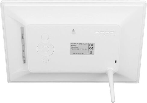 إطار صور رقمي مقاس 10 بوصة من SUNGOOYUE، إطار صورة إلكتروني LCD مع عرض شرائح تلقائي USB وبطاقة SD تدعم تشغيل فيديو MP3، وجهاز تحكم عن بعد مدمج في مكبرات الصوت، لديكور المنزل والمكتب (قابس الولايات المتحدة) in Kuwait