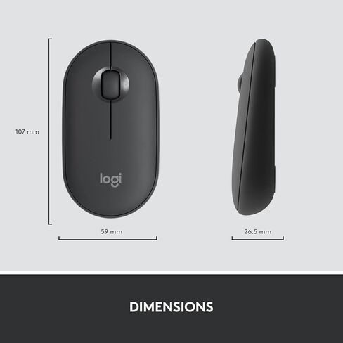 مجموعة لوحة مفاتيح وماوس لاسلكية رفيعة من Logitech MK470 - مفاتيح مقصية هادئة، تصميم كامل الحجم منخفض الحجم، جهاز استقبال نانو 2.4 جيجا هرتز، بطارية 36 شهرًا، كمبيوتر محمول يعمل بنظام Windows - أسود/رمادي، يشمل القماش in Kuwait