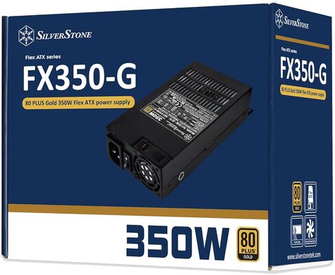 Silverstone Technology FX350-G-VT Flex ATX 1U 350 Watt 80 Plus Gold Power Supply with Fixed Cables, SST-FX350-G-VT in Kuwait