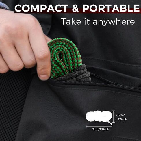 PINGMIC Bore Cleaner، منظف مسدس لـ 22Cal/5.56mm/.223Cal/22LRCAL، منظف تجويف قابل لإعادة الاستخدام لتنظيف البندقية in Kuwait