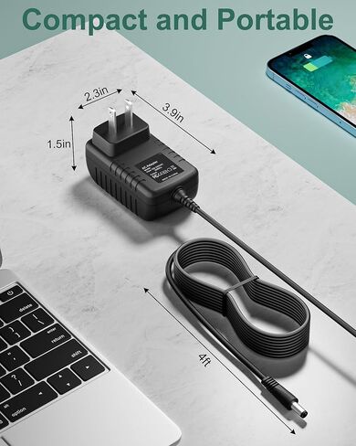 شاحن محول تيار متردد متوافق مع جهاز Hyperice Venom 2 للكتف الخلفي والساق والحرارة المتقدمة + سلك إمداد الطاقة بلف الاهتزاز ومصدر طاقة PSU in Kuwait