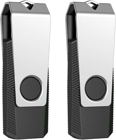 محرك أقراص فلاش USB 2.0 بسعة 32 جيجا بايت، محرك أقراص سريع مع سلسلة مفاتيح - أبيض in Kuwait