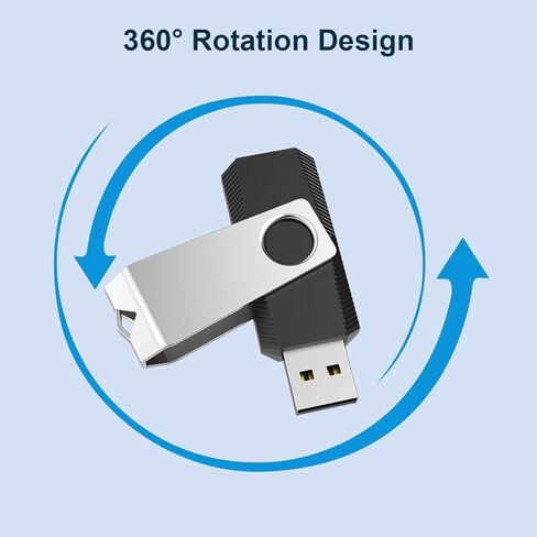 محرك أقراص فلاش USB 2.0 بسعة 32 جيجا بايت، محرك أقراص سريع مع سلسلة مفاتيح - أبيض in Kuwait