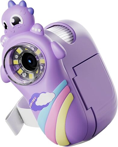 Handheld Digital Microscope with 2 Inch LCD Screen, 1000X Magnification, Purple - LED Illumination, Rechargeable Battery, Ideal for Kids and Students in Kuwait