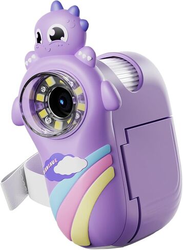 Handheld Digital Microscope with 2 Inch LCD Screen, 1000X Magnification, Purple - LED Illumination, Rechargeable Battery, Ideal for Kids and Students in Kuwait