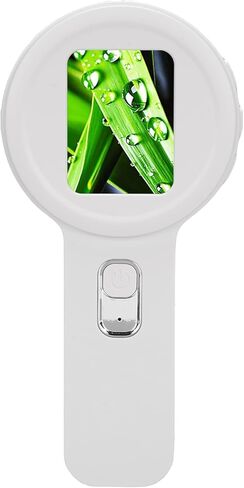 Diyeeni 200X Digital Microscope with LED Light Handheld Digital Magnifier Portable Magnifying Glass with 2 Inch Screen 16 LED Lights for Jewelry Appraisal Nature Observation (Black) in Kuwait
