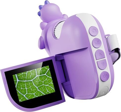Handheld Digital Microscope with 2 Inch LCD Screen, 1000X Magnification, Purple - LED Illumination, Rechargeable Battery, Ideal for Kids and Students in Kuwait