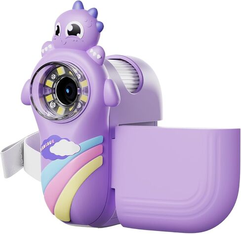 Handheld Digital Microscope with 2 Inch LCD Screen, 1000X Magnification, Purple - LED Illumination, Rechargeable Battery, Ideal for Kids and Students in Kuwait