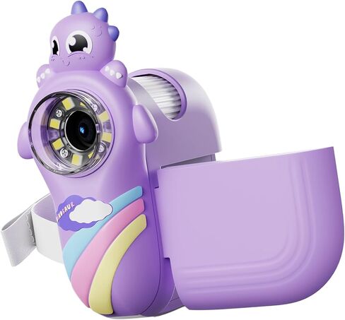 Handheld Digital Microscope with 2 Inch LCD Screen, 1000X Magnification, Purple - LED Illumination, Rechargeable Battery, Ideal for Kids and Students in Kuwait
