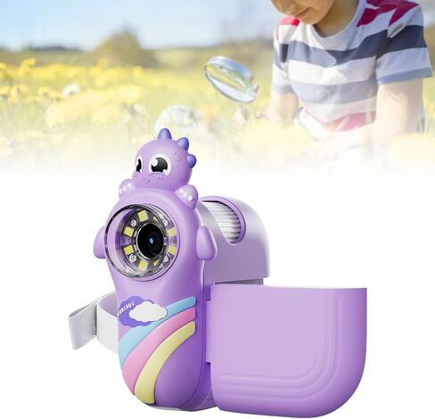 Handheld Digital Microscope with 2 Inch LCD Screen, 1000X Magnification, Purple - LED Illumination, Rechargeable Battery, Ideal for Kids and Students in Kuwait