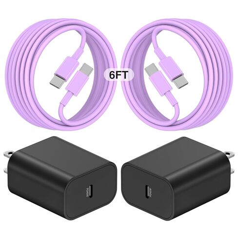 Super Fast Charger USB C for Samaung Galaxy S25+/S24+Ultra,6FT+10FT+10FT Samsung Type C Charger Fast Charging Cable,Long USB C Cord Android Phone Charger for Samsung Galaxy S25/S24/S23/S22/S21/S20 in Kuwait