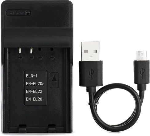 شاحن USB EN-EL20 لكاميرات نيكون 1 AW1، 1 J1، 1 J2، 1 J3، 1 J4، 1 S1، 1 S2، 1 V3، كاميرا Coolpix A والمزيد in Kuwait