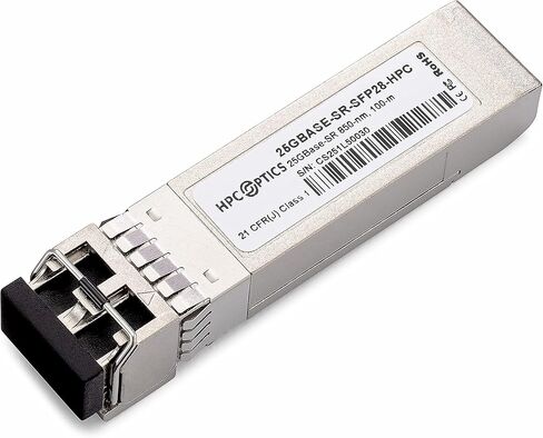 متوافق مع جهاز الإرسال والاستقبال HPE Aruba JL485A 25GBASE-eSR SFP28 | 25 جيجا ريال 400 م OM4 MMF 850 ​​نانومتر JL485A-HPC in Kuwait