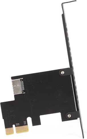 PCI E to Type E Riser Card Flexible Use Fast Transmission Speed USB3.2 PCI Adapter for PC, Support /7/8/10/11, Metal,Plastic 1.5A 5Gbps for DIY Enthusiasts (Black) in Kuwait
