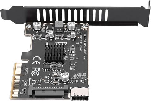 بطاقة توسيع VINGVO USB PCIE، بطاقة اللوحة الأمامية من النوع C، توسيع ATA التسلسلي بسرعة 20 جيجابت في الثانية وPCIE 3.0 X4، مثالية لتوافق X4 وX8 in Kuwait