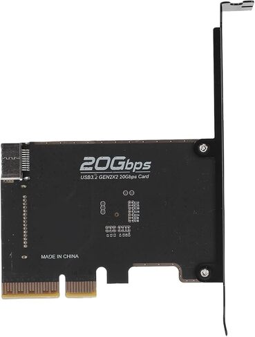 بطاقة توسيع VINGVO USB PCIE، بطاقة اللوحة الأمامية من النوع C، توسيع ATA التسلسلي بسرعة 20 جيجابت في الثانية وPCIE 3.0 X4، مثالية لتوافق X4 وX8 in Kuwait