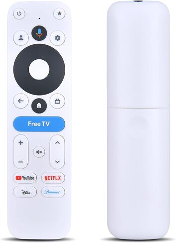 جهاز تحكم عن بعد بديل صوتي لجهاز بث onn 4K Pro/Plus (2024)، متوافق مع صندوق بث ONN Google TV 4K Pro/Plus (أبيض) in Kuwait